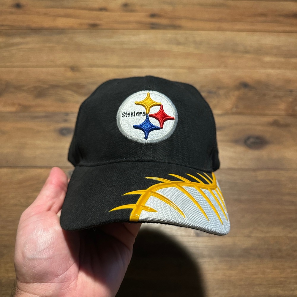 Y2K NFL Black Pittsburgh Steelers Hat Mens OSFA
